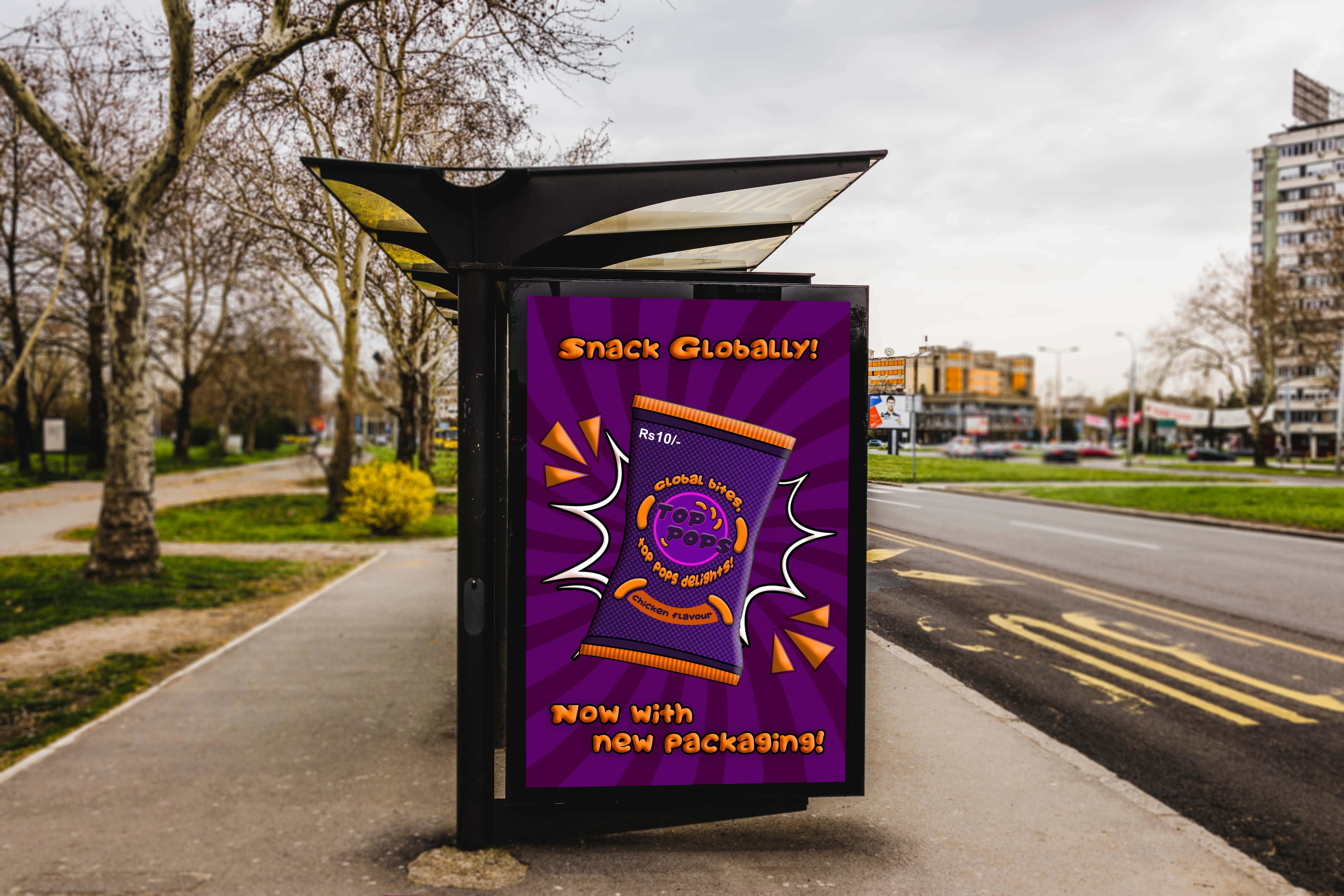 Bus Stop Branding Chicken Flavour